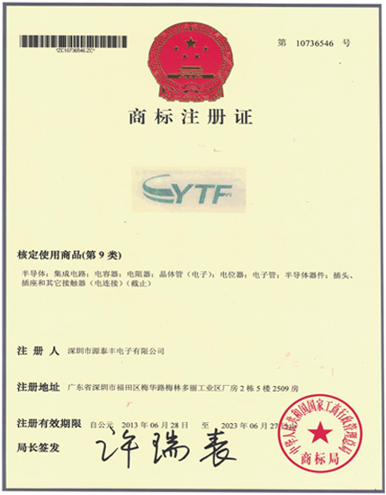 中国商标注册证