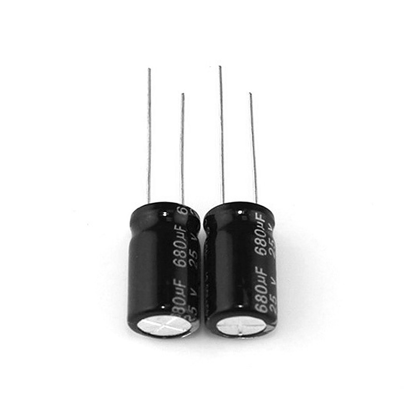 ytf电解电容680UF/25V 体积10*17mm 耐高温105℃ 可提供切脚/ 编带