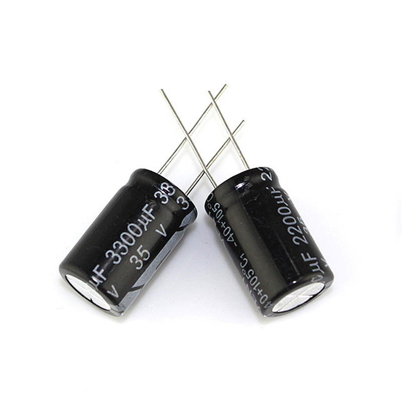 原厂直销 铝电解电容 35V3300UF 16X25mm 黑色直插电源开关电容器