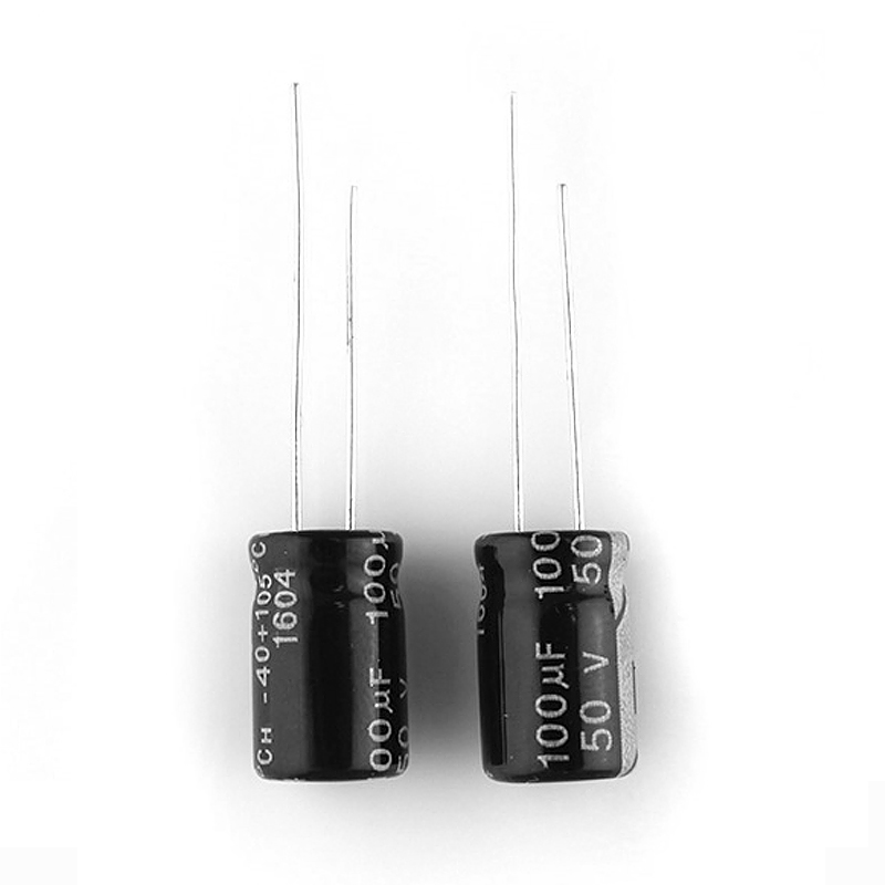 50V100UF智能家居控制板专用电容 8*12mm 100UF/50V铝电解电容厂