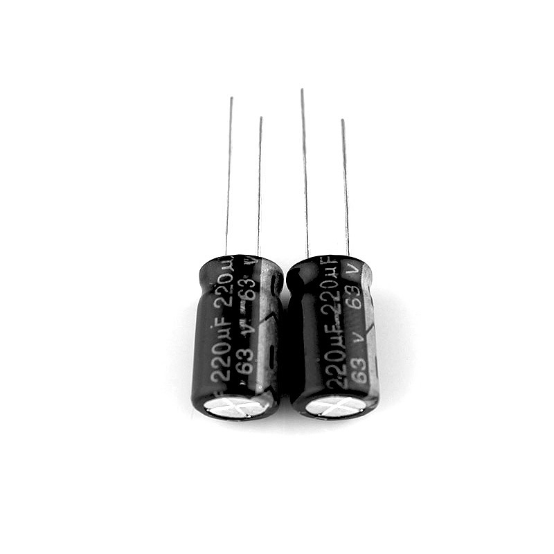  63V220UF直插铝电解 10*17mm 220UF/63V充电器适配器常用电解电容