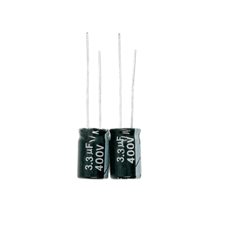 ytf电解电容400V3.3UF 体积6*12mm 3.3UF/400V耐高温电源常 用电容