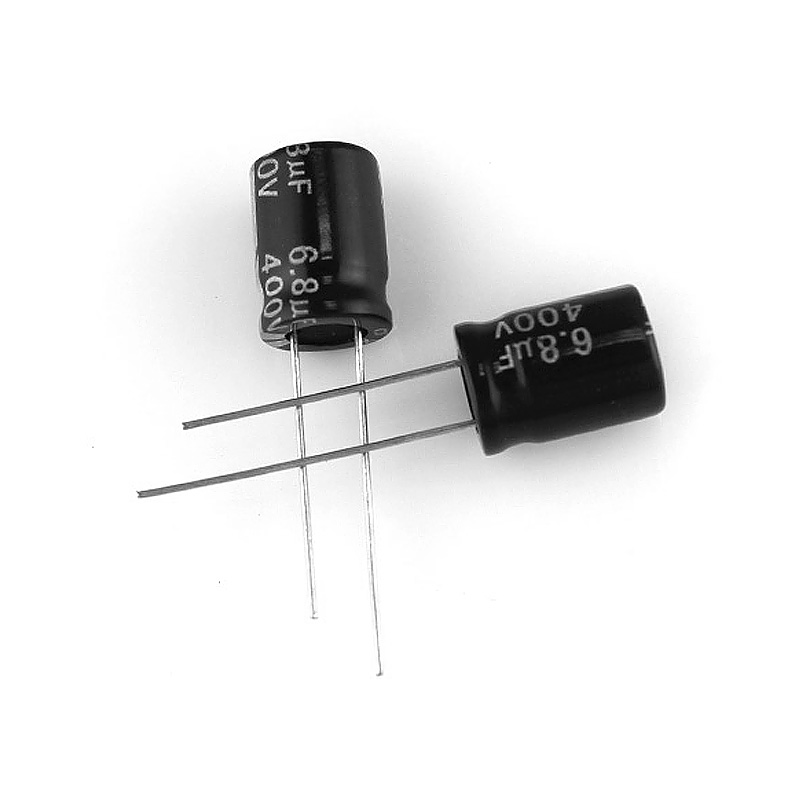 ytf电解电容6.8UF/400V 105℃ 体积8*12mm LED开关电源常用电容器