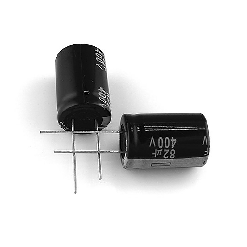 国产82UF/400V 18*25mm 400V82UF 开关电源常用插件铝电解电容