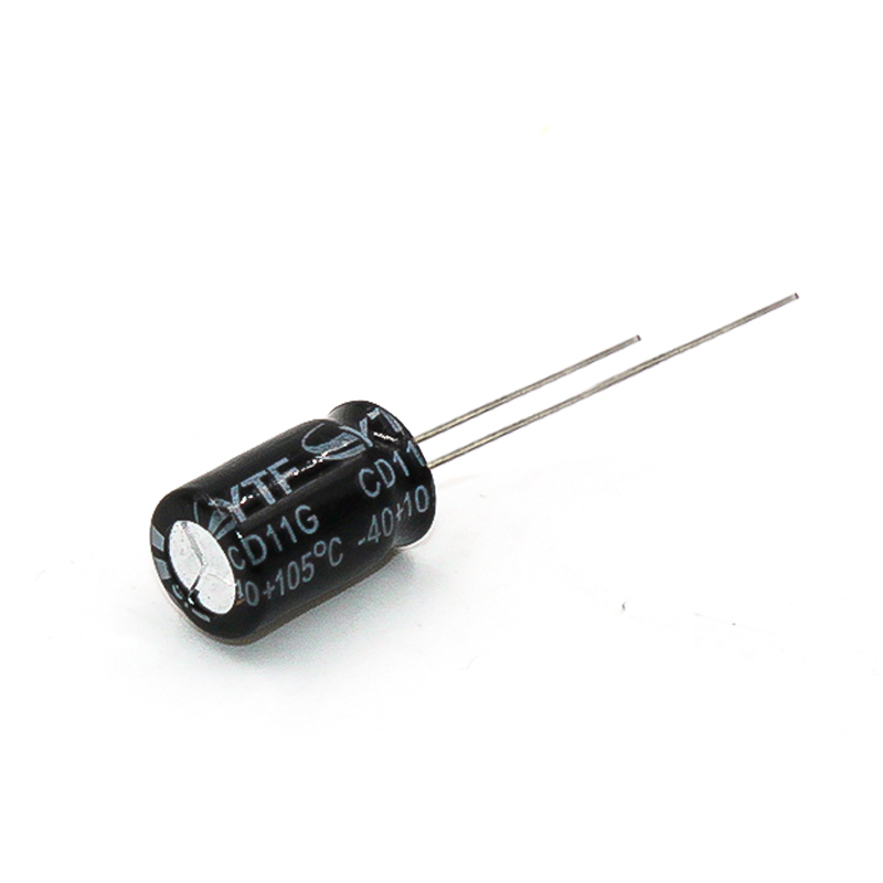 ytf品牌电解电容1UF/450V 体积8*12mm 450V1UF开关电源适配 器电容