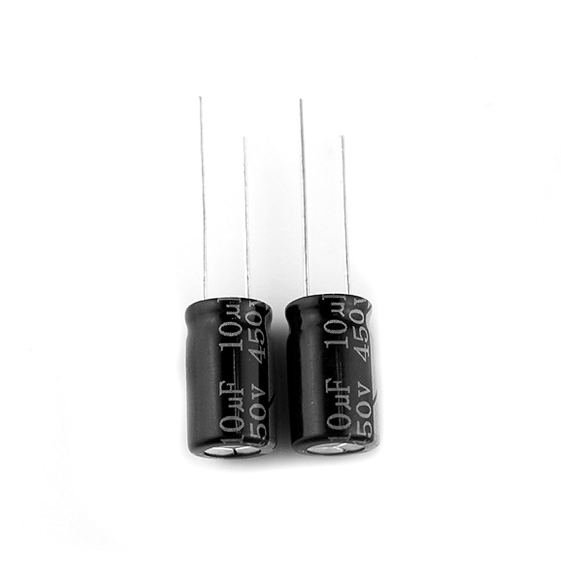 电解电容10UF/450V 体积10*17mm 户外灭蚊灯电源用电容器