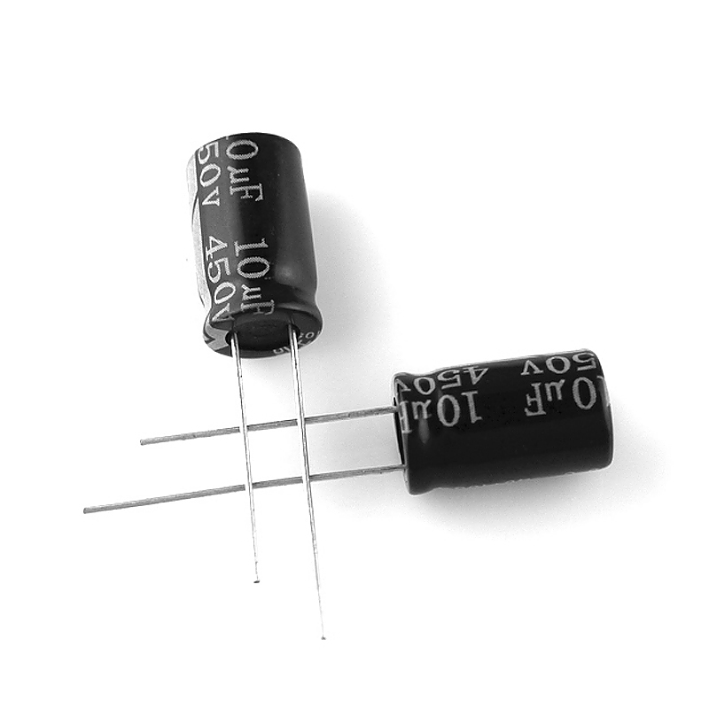 电解电容10UF/450V 体积10*17mm 户外灭蚊灯电源用电容器