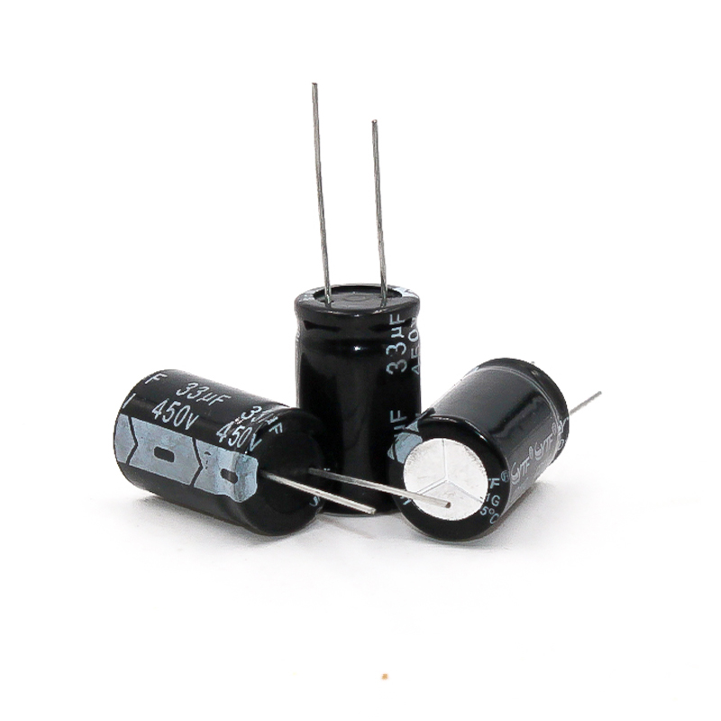 ytf品牌插件电解电容450V33UF 体积16*25mm 33UF450V电源常用 电容
