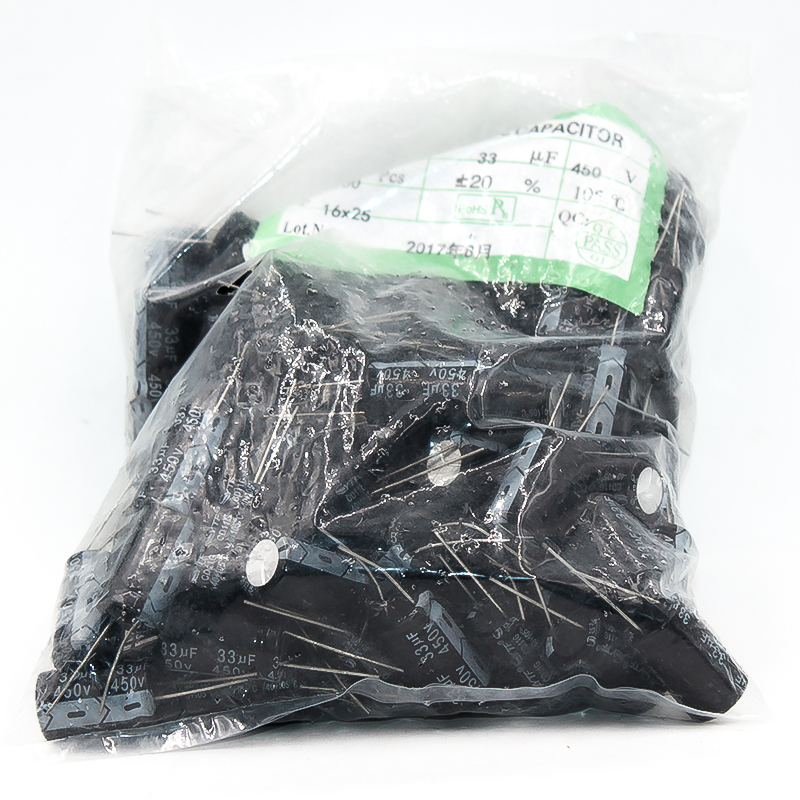 ytf品牌插件电解电容450V33UF 体积16*25mm 33UF450V电源常用 电容