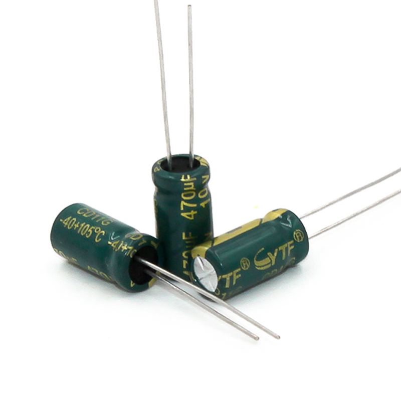 长寿命高频耐高温10V/470UF 体积6*11mm 470UF/10V铝电解电容 厂家