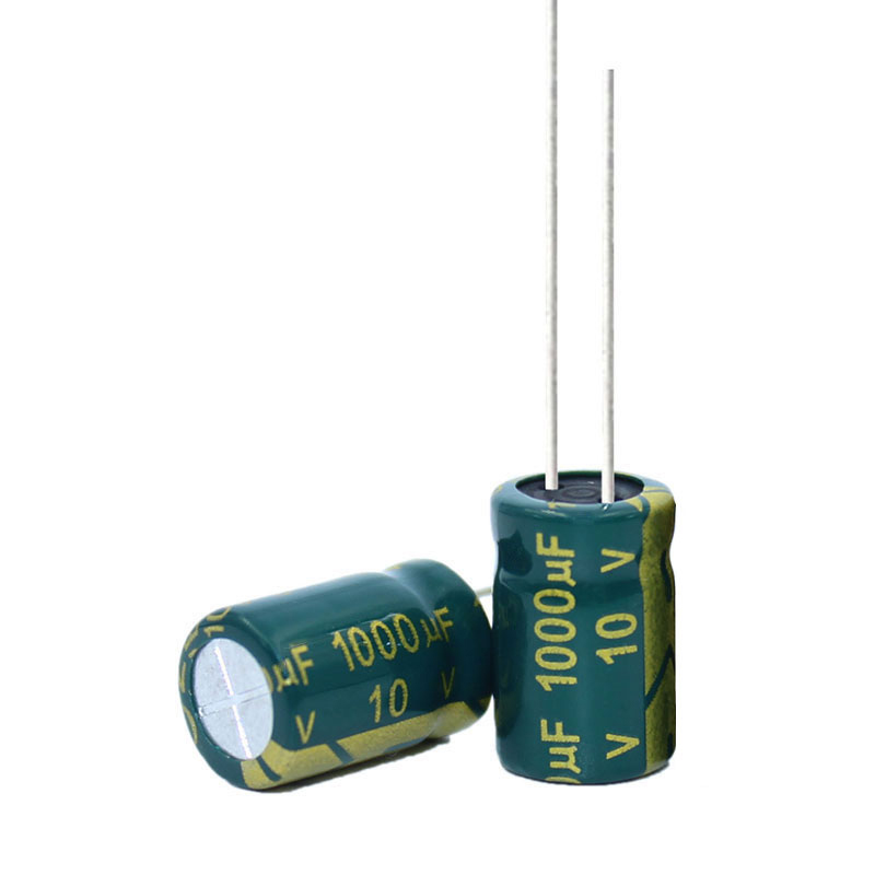 10V1000UF直插铝电解电容器 绿金高频低阻 8*12mm 1000UF/10V 现货