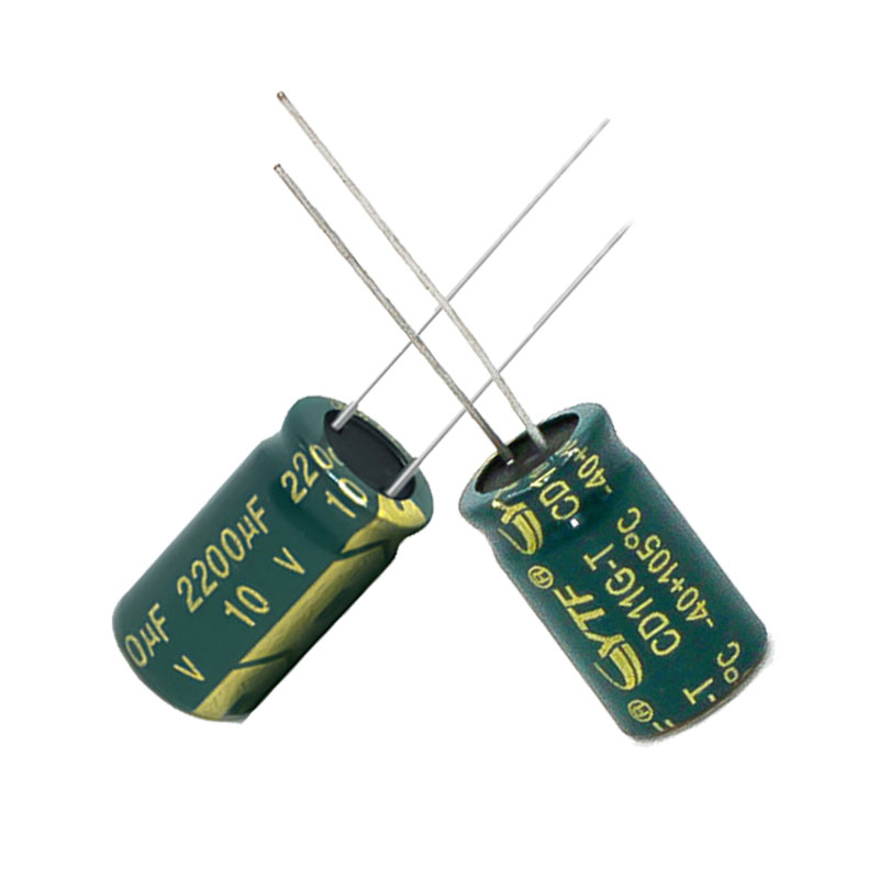  ytf 绿金电解电容10V2200UF 体积10*17mm 耦合启动高频低阻电解