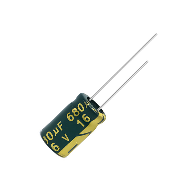 绿金高频铝电解电容16V680UF 8*12mm 高频直插电源路主板电解电容器 680UF/16V现货