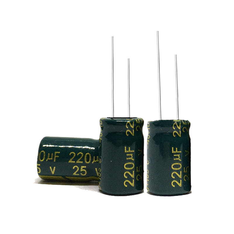 电解电容生产厂家25V220UF 6*12mm 直插电源常用电容器220UF/25V