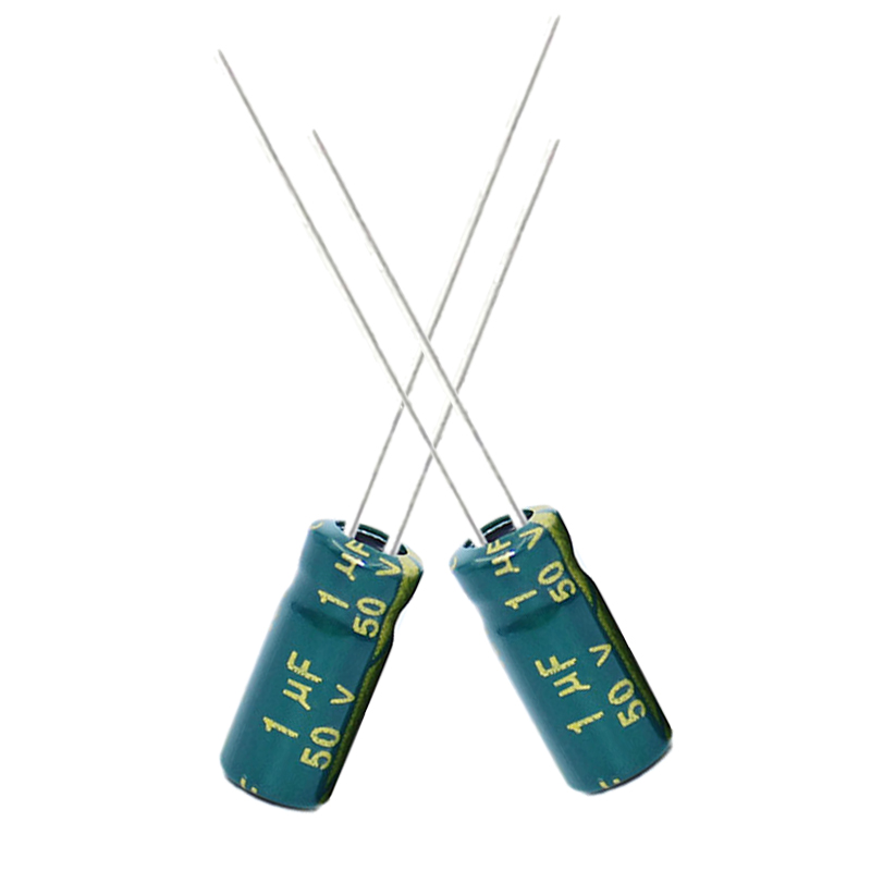 高频低阻电解电容50V1UF 5*11mm 电脑显示主板电源常用 1UF/50V