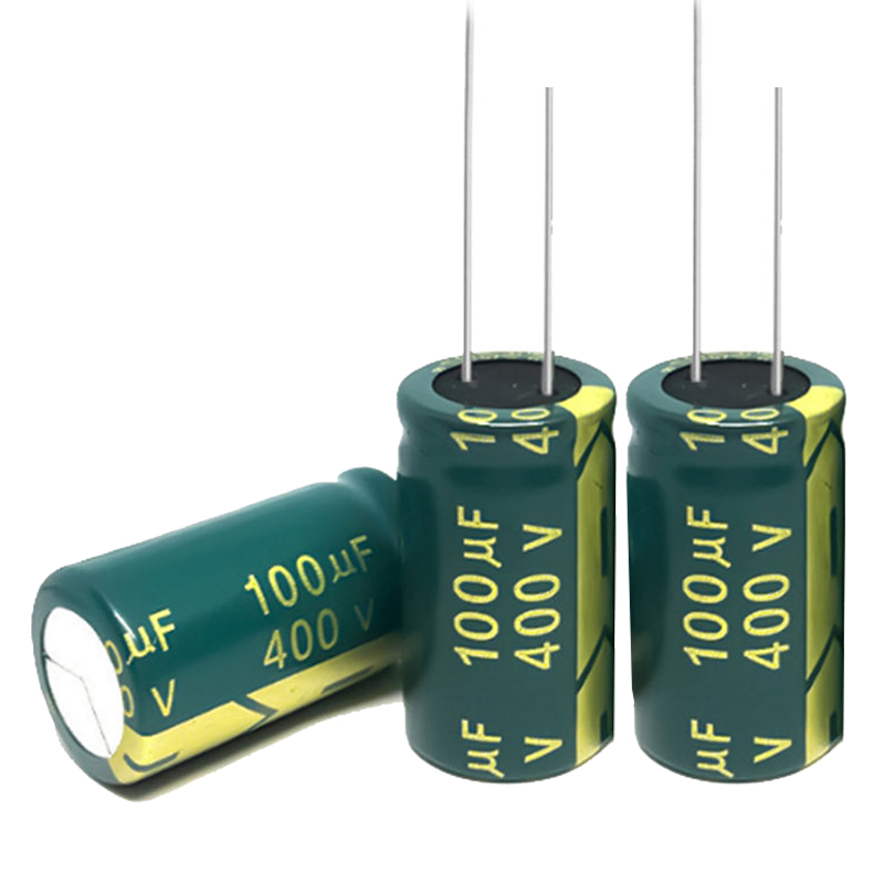 高频低阻绿金400V100UF 18*30mm 100UF/400V开关电源逆变器电容
