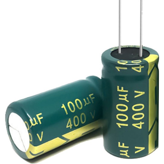 高频低阻绿金400V100UF 18*30mm 100UF/400V开关电源逆变器电容
