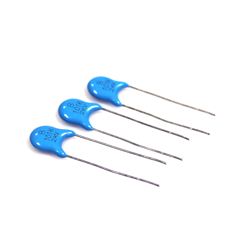 厂家直销高压瓷片电容 100P 2KV101 片径6.5mm 瓷介电容101K/2 KV