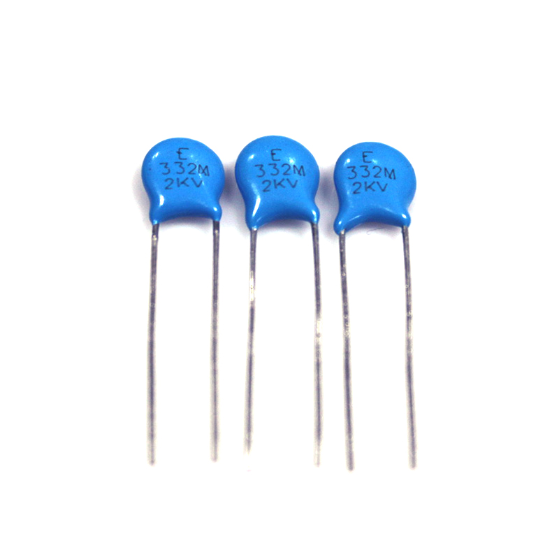 高压瓷片电容2KV332M 2000V 片径6.5mm 2KV/332M磁片 瓷介电容