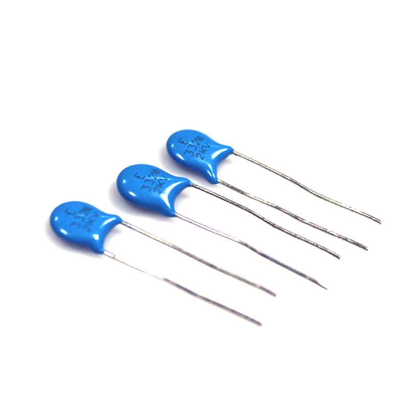 高压瓷片电容2KV332M 2000V 片径6.5mm 2KV/332M磁片 瓷介电容