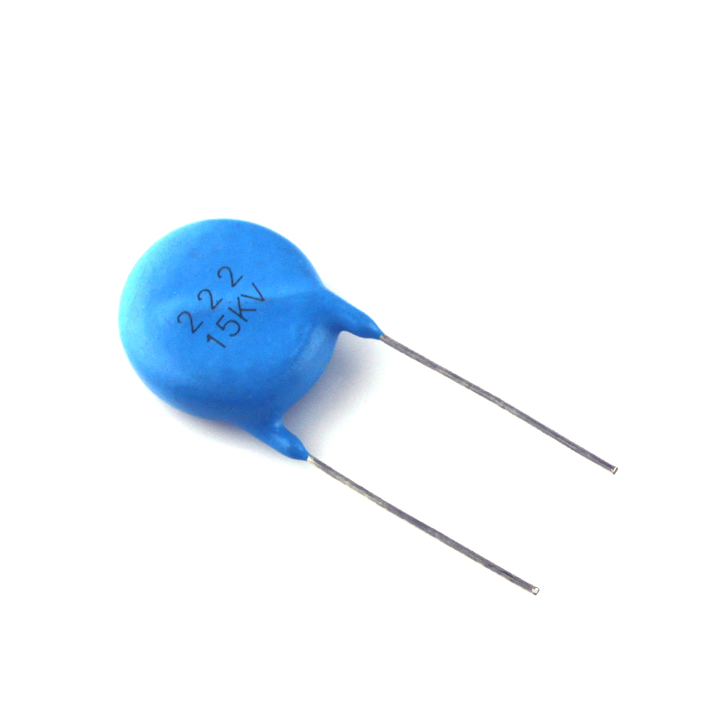 高压瓷片电容15KV222K 2200PF 片径18mm 222K/15KV氩弧焊焊 机电容