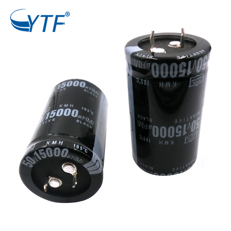 ytf音箱功放电源电容50V15000UF 30*50mm 国产牛角电解电容厂家
