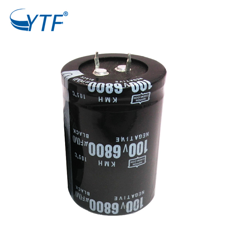 音频功放牛角电容100V6800UF 体积35*50mm 厂家直营铝电解电容器