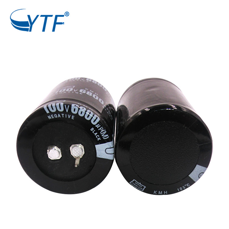 音频功放牛角电容100V6800UF 体积35*50mm 厂家直营铝电解电容器