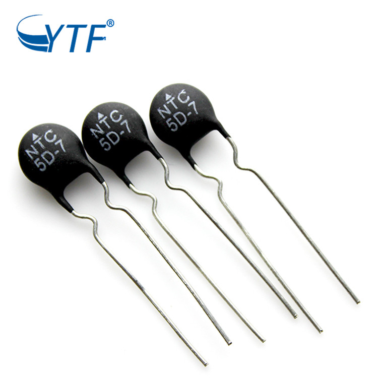 国产原装NTC 5D-7 5D7热敏电阻 直径7mm 直插负温热敏电阻厂家
