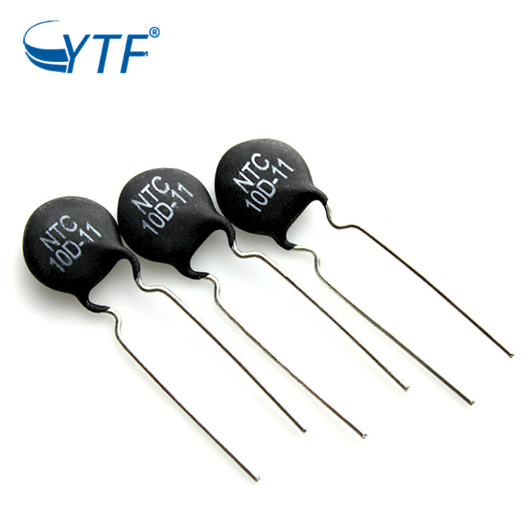 NTC 10D-11热敏电阻负温度系数 10R MF72-10D11排插常用热 敏电阻