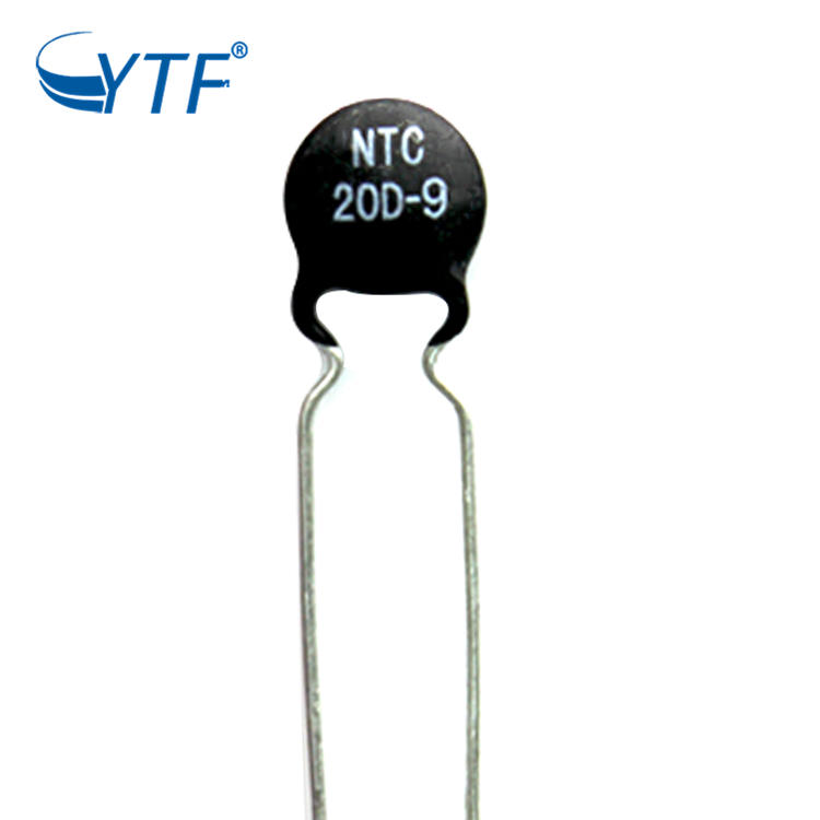 功率热敏电阻NTC 20D-9 负温度系数热敏电阻20D9 20R 直径9mm 黑色