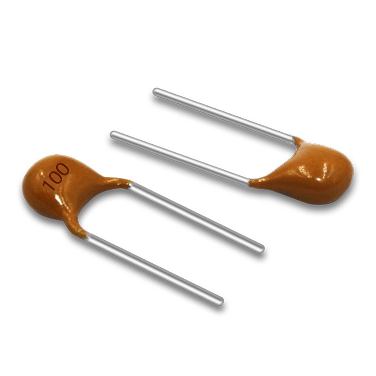直插独石电容50V100K 0.01NF 10PF 脚距p=5.08mm 精度±10%国产