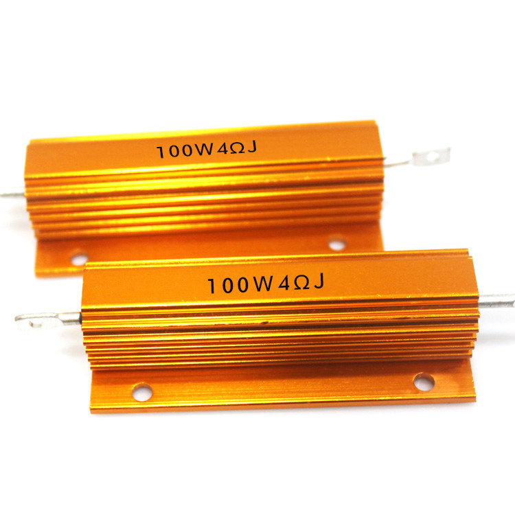 100W黄金铝壳电阻 全系列RX24 功率电阻器 200R/240R/300R/500RJ