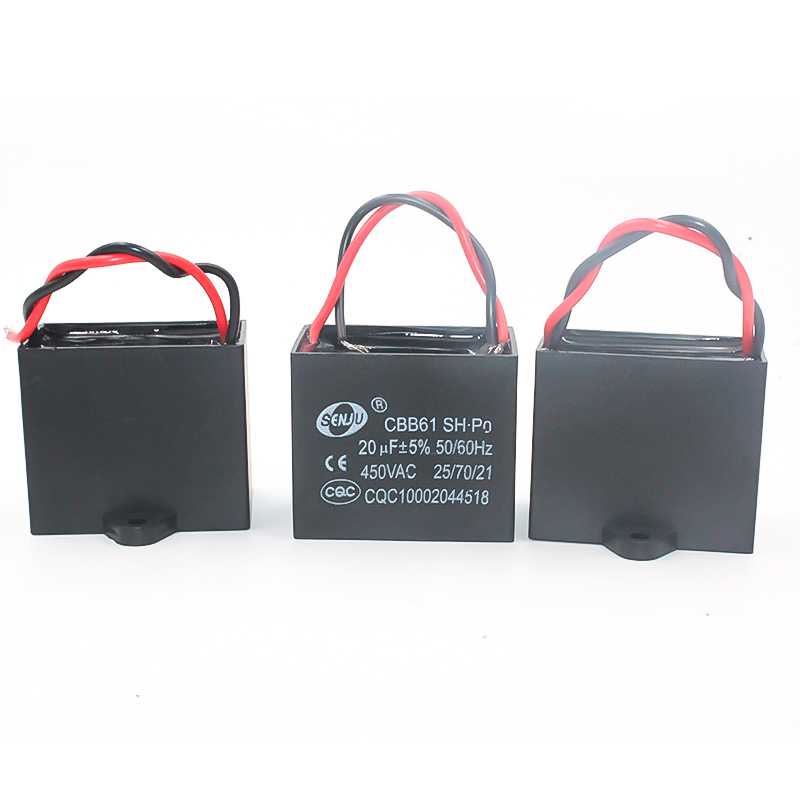 热销CBB61 450V20UF交流电机马达电容 缝纫机马达专用启动电容